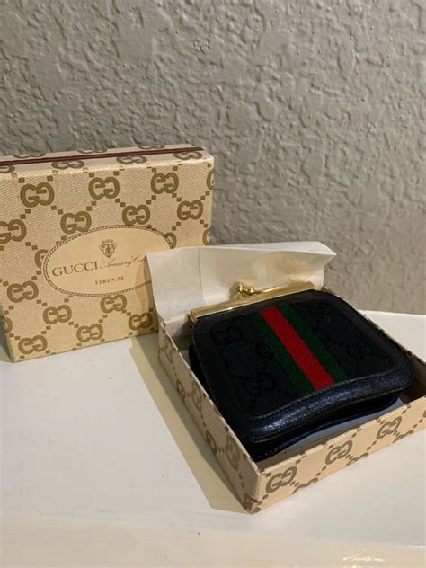 gucci black coin purse|vintage gucci coin purse.